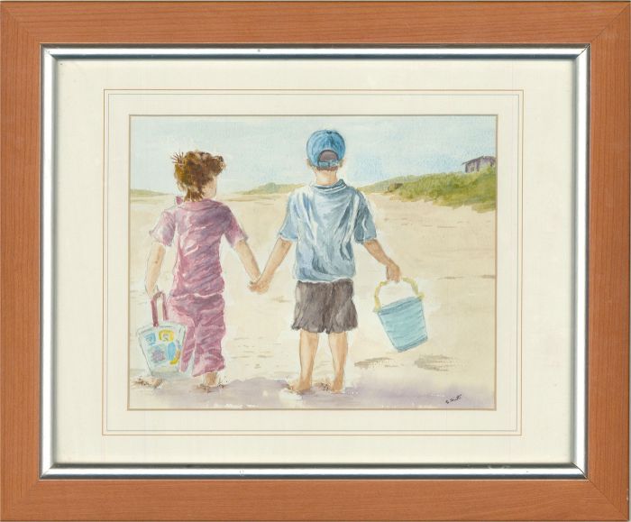 B. Shirt - Contemporary Watercolour, At the Seaside