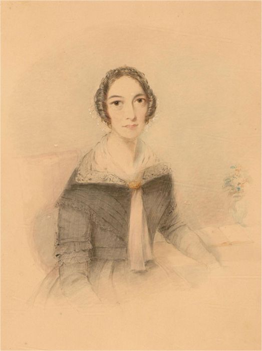 Mid 19th Century Watercolour - Portrait of a Lady