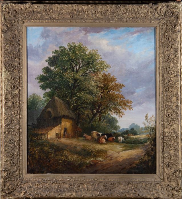Follower of Edward Robert Smythe (1810–1899) - 19th Century Oil, Rural Cottage