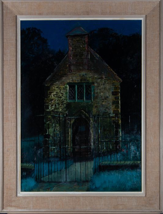 Bruce Barnden (1925-2009) - 20th Century Oil, Chapel at Night