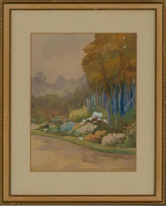 Stanley A. Burthen - Mid 20th Century Watercolour, Garden in Bloom