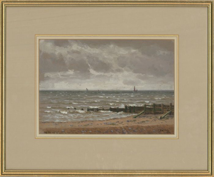 George Harry Wallis FSA (1848-1936) - 1912 Watercolour, A Grey Day
