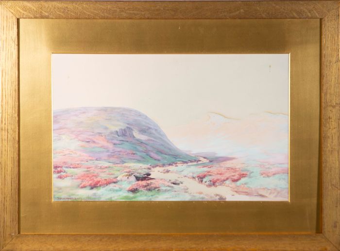 Baragwanath King (1864-1939) - Early 20th Century Watercolour, View in Dartmoor