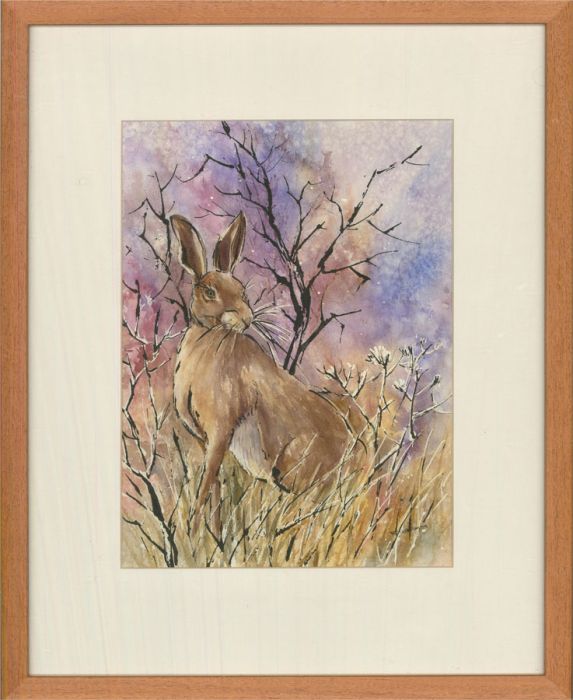 Linda Travers Smith - Contemporary Watercolour, March Hare