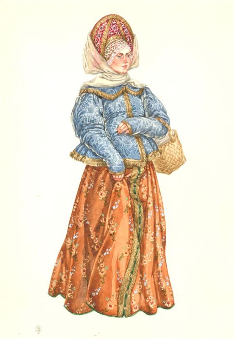 Fedorov Oleg (b.1959) - Signed 1995 Watercolour, Nizhny Novgorod Peasant