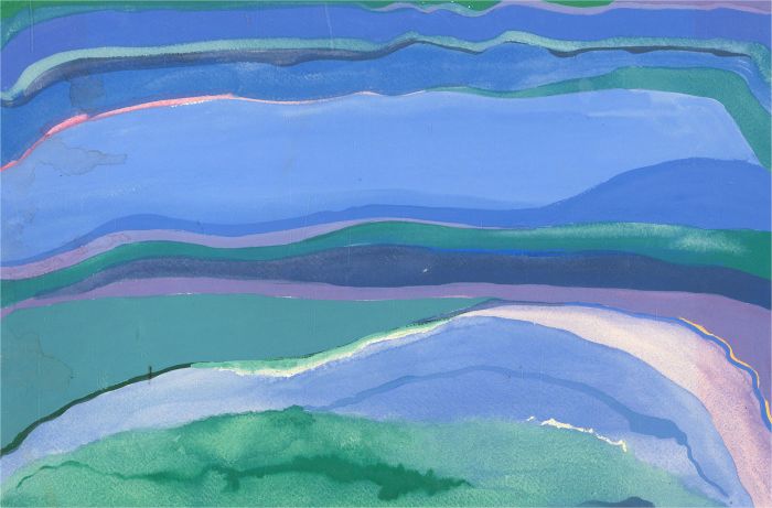 Susan Paine - Framed Contemporary Watercolour, Layers of Sea