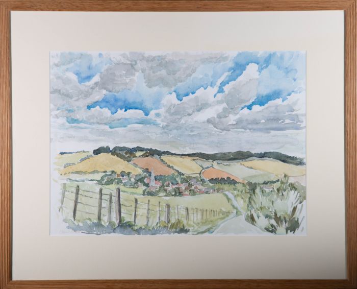 Edmund Neville-Rolfe (1920-2015) - 20th Century Watercolour, View of Hindon
