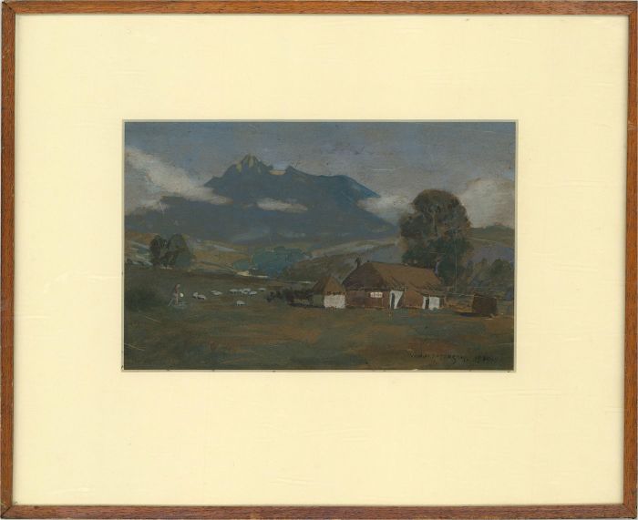 W.H.M. Paterson - 1930 Gouache, Table Mountain
