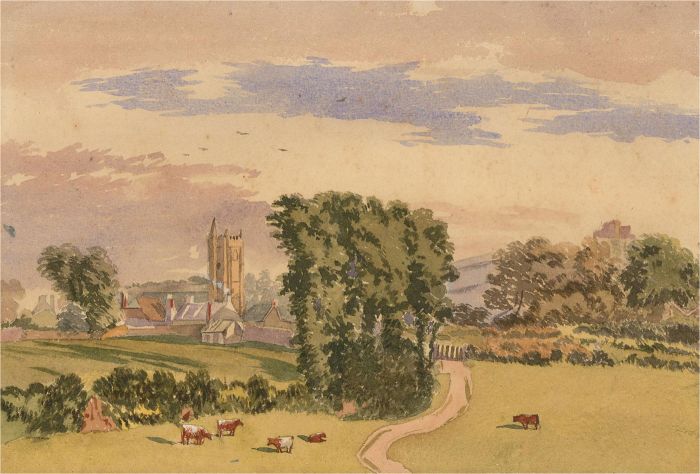 W. Hendall - Early 20th Century Watercolour, Village Scene