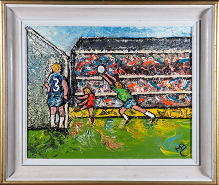 Maria Balfour (1934-2007) - Contemporary Acrylic, Chelsea Football Match