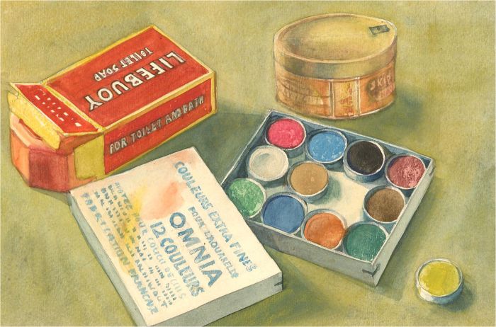 Peter Collins ARCA - Mid 20th Century Watercolour, Artist's Supplies