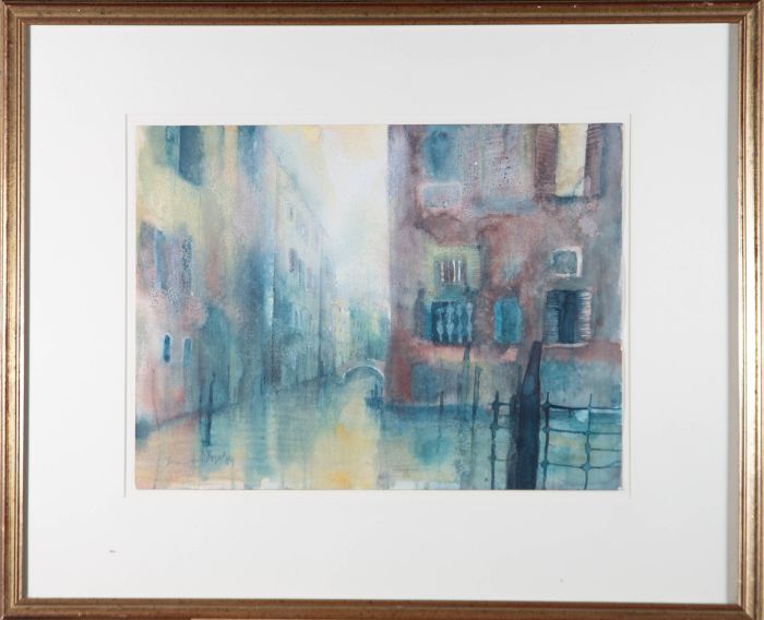 1989 Watercolour - Venice Canal Scene