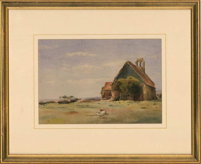 John Thomas Selwin Ibbetson (1789-1869) - Watercolour, Frinton Church