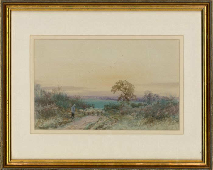 Henry Sylvester Stannard (1870 –1951)  - c.1870 Watercolour, To Pastures New