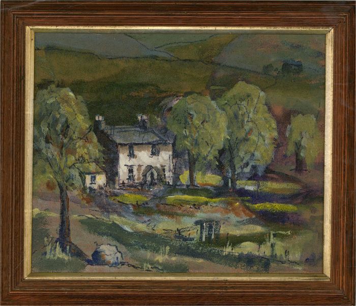 J. D. Clough - Contemporary Oil, Cottage In The Valley