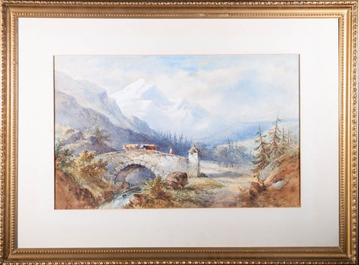 Henry Earp Senior (1831-1914) - Late 19th Century Watercolour, Cattle Crossing
