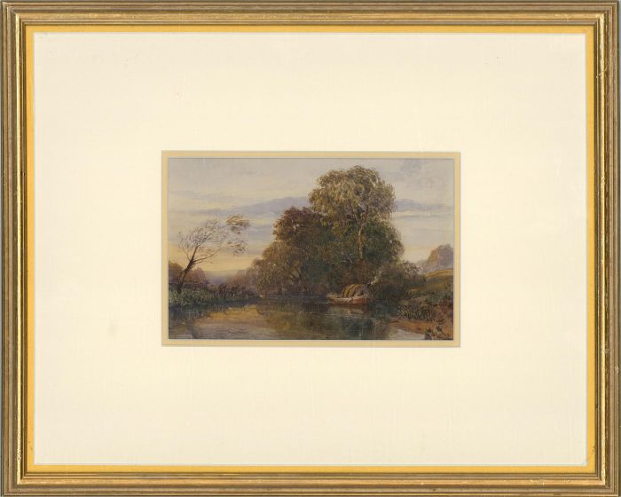 Attrib. R. P. Leitch (c.1800-1882) - Mid 19th Century Watercolour, Slow River