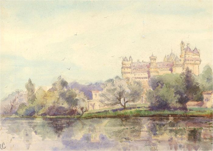L. M. C - Early 20th Century Watercolour, Château De Pierrfonds