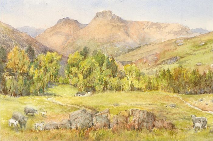 R. Hughes of Chester - 20th Century Watercolour, Cottage in the Mountains