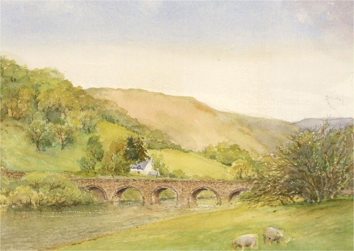 R. Hughes of Chester - 20th Century Watercolour, An Aqueduct