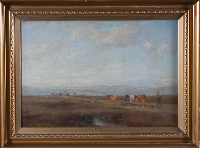 Ebenezer Hanson - Signed & Framed Early 20th Century Oil, Highland Winds