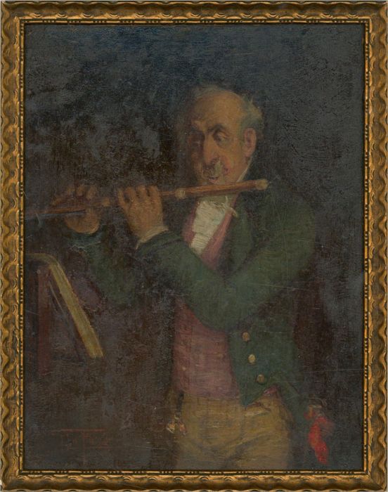 Late 19th Century Oil - A Musical Interlude