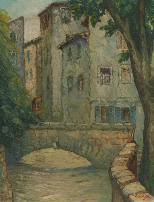 Early 20th Century Oil - The Rue Des Teinturiers, Avignon