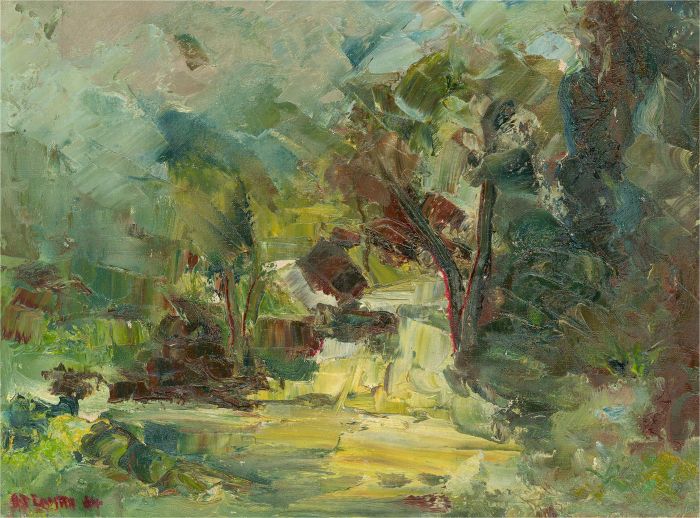 1984 Oil - Woodland Landscape