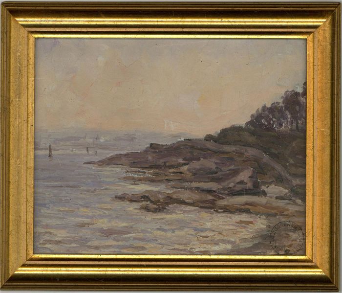 Franklin White (1892-1975) - Mid 20th Century Oil, Rocky Coastline