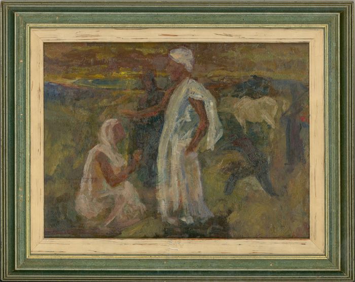 Framed Mid 20th Century Oil - The Blessing