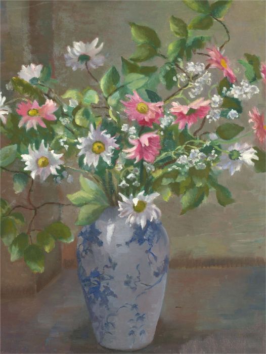 Mid 20th Century Oil - Floral Study