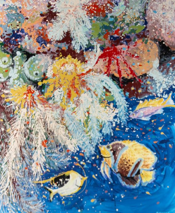 W. Spencer - Signed Contemporary Oil, Wonders of Coral
