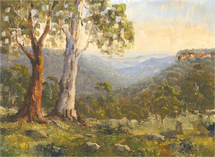 Mid 20th Century Oil - On Top of the Valley