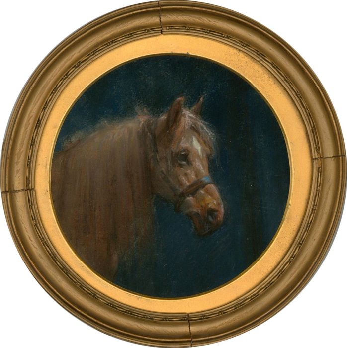 20th Century Pastel - Equine Portrait
