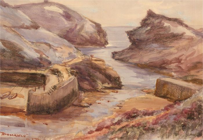 S.J. Beer - Signed Mid 20th Century Watercolour, Boscastle, Cornwall