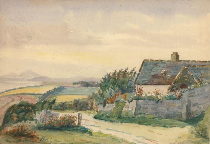 Amy K. Selby (fl.1892-1926) - Signed 1909 Watercolour, Culcheth Cliffs