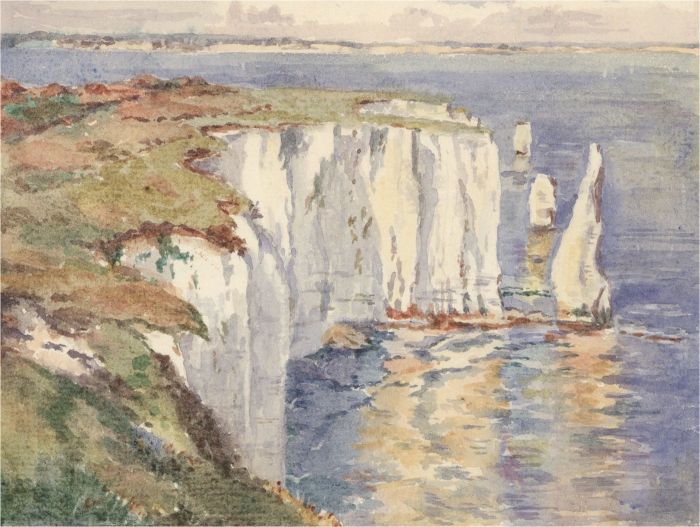 Amy K. Selby (fl.1892-1926) - Signed Late 19th Century Watercolour, Old Harry