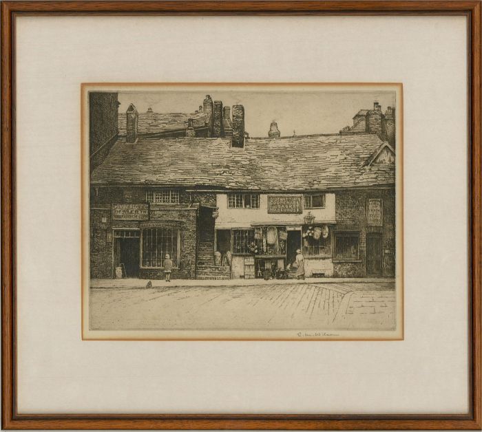 E.M. Wilson - Early 20th Century Etching, The Village High Street