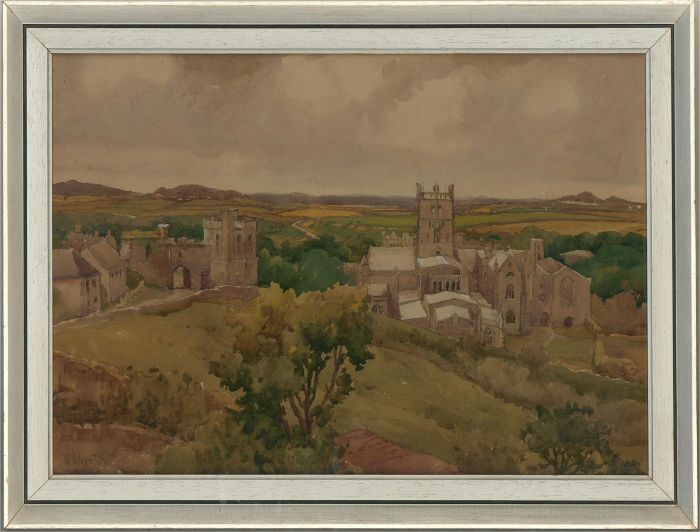 Etty Horton (fl.1882-1905) - Early 20th Century Watercolour, St. David's