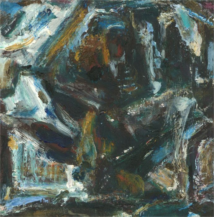Edward Lewis (1936-2018) - Contemporary Oil, White Echoes