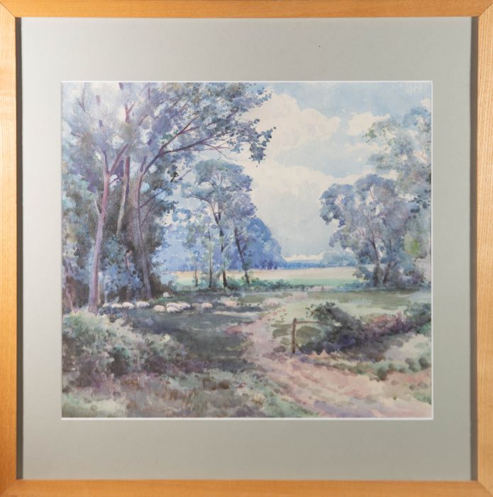 Early 20th Century Watercolour - Forest Path