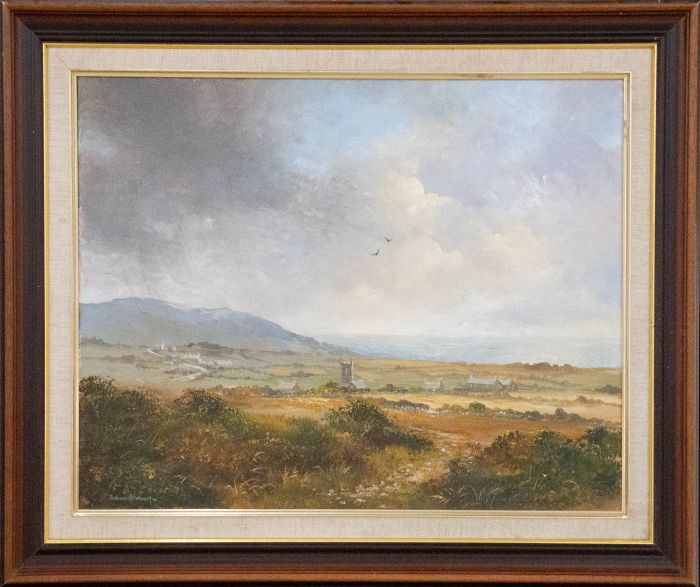 R.B. - 20th Century Oil, Rainclouds over the Village