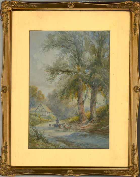 H. Rawson - Early 20th Century Watercolour, Plumpton Lane near Lewes