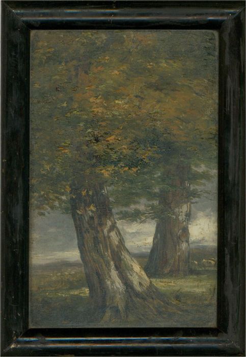 Framed Early 20th Century Oil - Stormy Days