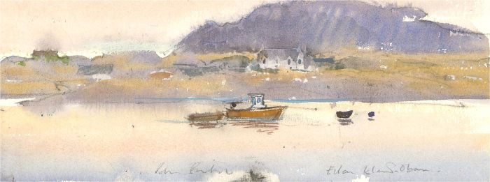 Peter Partington (b.1941) - 20th Century Watercolour, Calm Lake