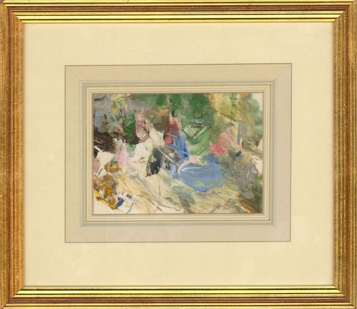 Franco Matania (1922-2006) - Framed 20th Century Oil, Aesthetic Abstract