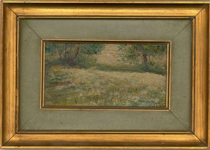 Attrib. Eduardo Matania (1847-1929) - Early 20th Century Oil, Woodland Meadow