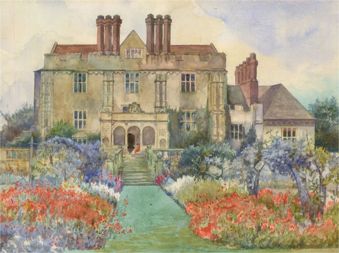 Early 20th Century Watercolour - In the Garden