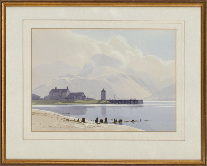 Dennis Rothwell Bailey - 1986 Watercolour, Ben Nevis From Corpach