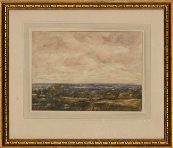Attrib. David Muirhead ARA (1867-1930) - 1910 Watercolour, An Essex Landscape